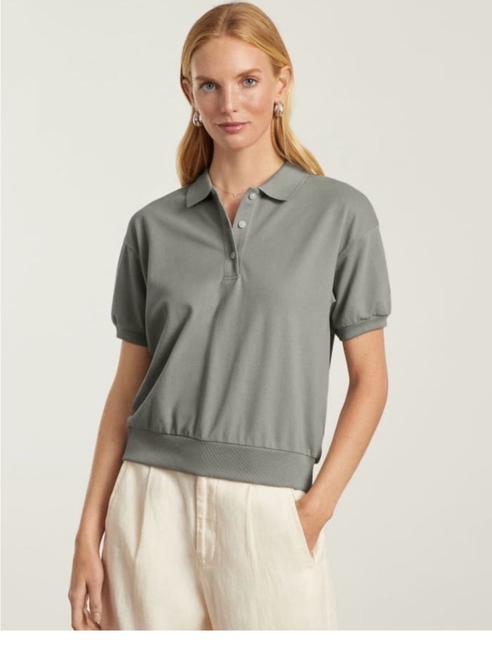 Everlane Organic Cotton Oversized Polo Shirt , size XS - Picture 5 of 11